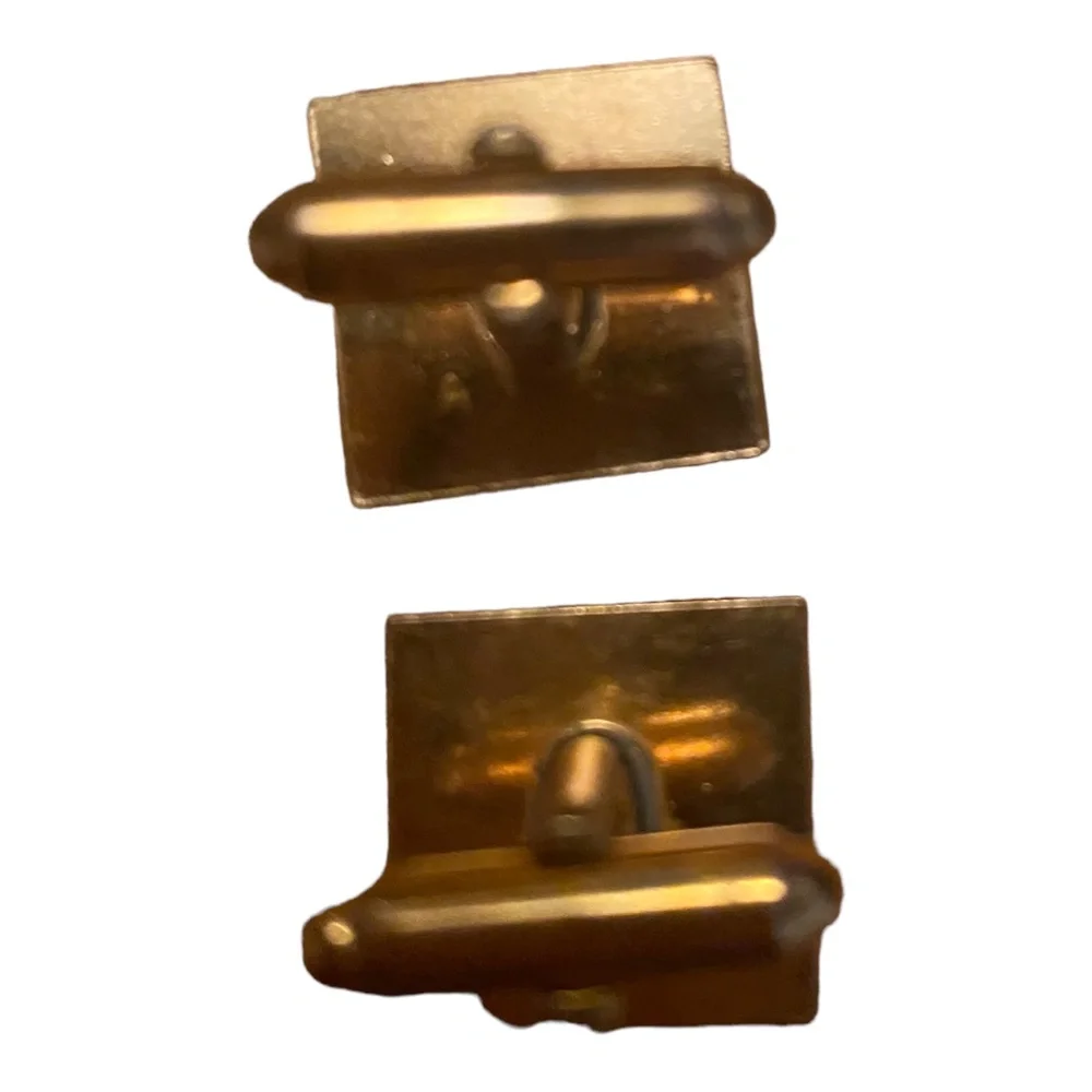 Vintage gold plated cufflinks - Picture 9 of 9